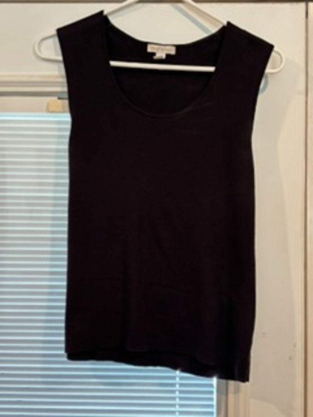 Black Knit Tank Top